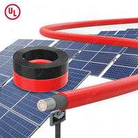 JZD UL4703 10/12/14/16AWG Photovoltaik 6 mm2 4 mm2 8awg 10awg Flaches rundes 600V/1000V/2000V Solarpanel-Stromkabel PV1-F kabel