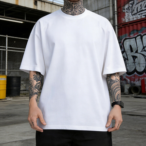 Fabricants de vêtements, t-shirts personnalisés pour hommes, col rond, 350 g/m², t-shirt de haute qualité, coupe ample, 100 % coton. - Product Image 1