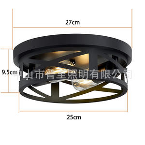 Las Lámparas de Techo Empotradas Negras con Especificaciones Estadounidenses de <span class=keywords><strong>Amazon</strong></span> son Adecuadas para Pasillos, Casas de Campo, Estilo Retro Transfronterizo - Product Image 5