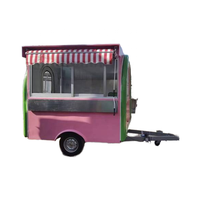 Équipement de cuisine complet personnalisable dans un nouveau style Round Food Trailer Fabriqué en Chine Ice Cream Coffee Hot Dog Candy Catering