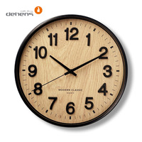 Jam dinding logam sederhana desain baru 2025 jam dinding angka 3D hitam senyap Modern kustom bulat dengan kalender hari