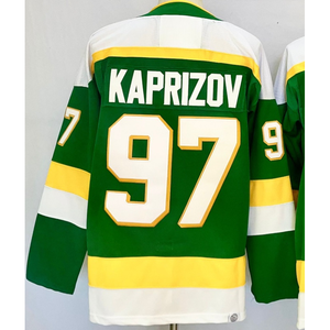 Maillot de hockey des Minnesota Wild blanc # 97 Kaprizov # 7 Faber # Chemise pour homme 29 Fleury édition 25e anniversaire - Product Image 3