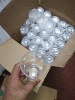 Verres à cocktail Hurricane en plastique de 15 oz, résistants aux chocs, pour Pina Colada