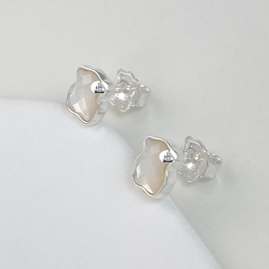 Boucles <span class=keywords><strong>d</strong></span>'oreilles clous en argent sterling 925 pour femme, plaqué argent rose, haut de gamme, polyvalentes, exquises, pour soirée, motif poupées mignonnes - Product Image 3