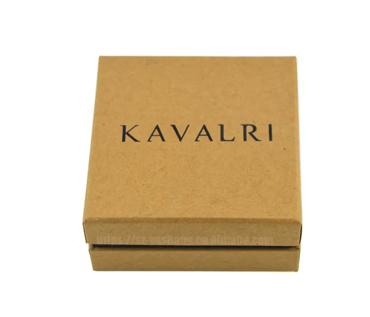 Kraft Gift Box Met Afdrukken Logo Sieraden Armbanden & Bangles Verpakking Box Ring Box