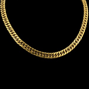 Collar de Cadena para Hombre, Joyería, 7 mm de Grosor, 55 cm, Cadenas de Oro de 14k, Tipo de Joyería - Product Image 6