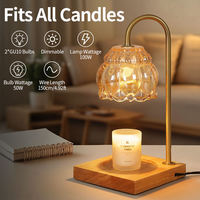 Diffuseur d'arômes électrique sans flamme en forme de fleur, lampe chauffe-cire rétro, décoration vintage pour la maison, chauffe-bougie, cadeau
