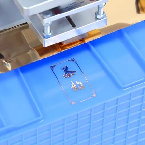 Factory Customized Plastic Turnover Box Crate Pneumatic Hot Foil Stamping Machine Gilding Press Machine Heat Press Machine