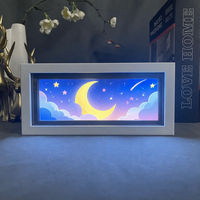 Lampe LED 3D en papier découpé personnalisée avec 240 motifs de dessins animés Goku, Vegeta, Broly, boîte en acrylique ABS
