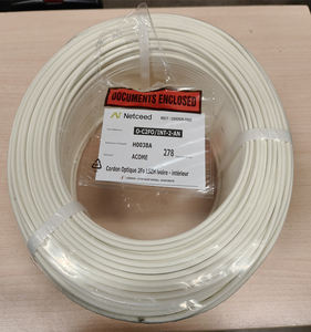 Câble de raccordement fibre optique FTTH 250m 4.0mm Blanc 1fo 2fo 4fo 4.0mm G657A2 1fo 500m Câble de descente 1 cœur Câble fibre optique - Product Image 4
