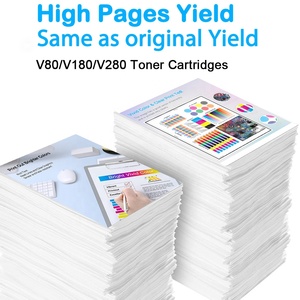 Chinamate ตลับหมึกสำหรับเครื่องพิมพ์กดสีดิจิตอล80 180สีดำ V80 V180 V280ตลับหมึกโทนเนอร์ที่ใช้งานร่วมกันได้ - Product Image 5