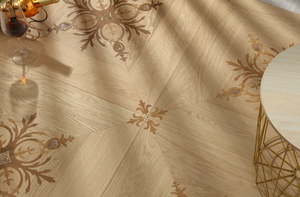 Europeu sala de estar interior parquet espinha de arenque piso madeira carvalho branco projetado madeira sólida piso madeira engenheiro piso - Product Image 6