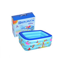 Piscine gonflable pour enfants en PVC rectangulaire à trois couches, piscine pour bébé