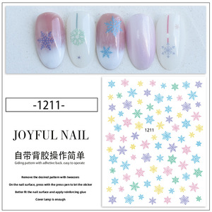 1209-1220 gros personnalisé noël Nail Art autocollant flocon de neige wapiti Nail Art décoration Nail Art décalcomanies <span class=keywords><strong>2022</strong></span> <span class=keywords><strong>hiver</strong></span> - Product Image 5