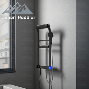 Système de <span class=keywords><strong>douche</strong></span> numérique Wayon moderne noir mat avec affichage de la température intégré pour salles de bain modulaires - Product Image 5