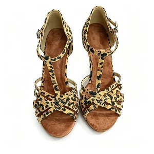 Evkoodance Chaussures de danse latine salsa <span class=keywords><strong>tango</strong></span> personnalisées pour femmes à talons hauts, dessus en daim synthétique, semelle extérieure en daim pour danseuses - Product Image 2