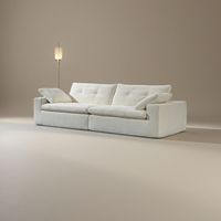 Canapé-lit individuel en mousse compressée de style décontracté avec housse lavable pour salon - Prix d'usine/Vente en gros