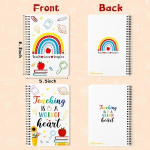 Paquete de 2 Cuadernos Espiral A5 con Diseño de Dibujos Animados, 50 Hojas Rayadas, Bloc de <span class=keywords><strong>Notas</strong></span> Personalizado, Diario, <span class=keywords><strong>Cuaderno</strong></span> para Material Escolar - Product Image 3