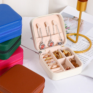 Mini Organizador de <span class=keywords><strong>Joyas</strong></span> Pequeño, Estuche de Viaje <span class=keywords><strong>para</strong></span> <span class=keywords><strong>Joyas</strong></span>, <span class=keywords><strong>Caja</strong></span> <span class=keywords><strong>Organizadora</strong></span> de <span class=keywords><strong>Joyas</strong></span> <span class=keywords><strong>para</strong></span> Viaje - Product Image 2