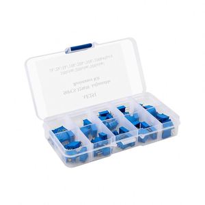 Multi-Turn Precision Adjustable Resistance Starter Kit 3296W Potentiometer 1K-1M 10 Types Total 50 DIY <b>Boxed</b> - Product Image 1