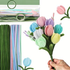 Set de Limpiapipas de Chenilla de 140 Hilos en 8 Colores, para Manualidades, Ramos Modernos, Regalo para el Día de la Madre, Novedad 2026, Gran Venta - Product Image 2