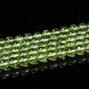 Hạt cườm <span class=keywords><strong>Peridot</strong></span> xanh tự nhiên tròn 2mm 3mm 4mm, hạt nhỏ, rời, dùng làm phụ kiện trang sức, bán sỉ - Product Image 2