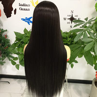 Perruque de qualité supérieure en soie, 100% cheveux humains vierges, douce et lisse, confortable à porter