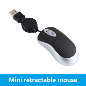 Mini quang USB giao diện trẻ em Máy tính xách tay Máy tính để bàn chuột máy tính có thể thu vào dòng chuột văn phòng - Product Image 3