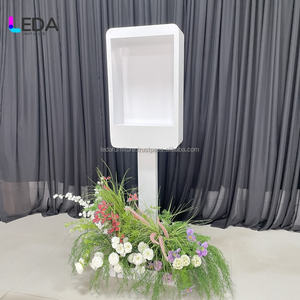 LEDA Cabine téléphonique carrée de haute qualité pour les événements Livre d'or floral pour la décoration d'événement et de mariage - Product Image 3