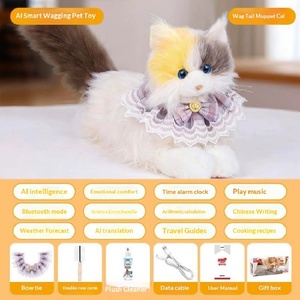 Giocattolo Interattivo AI con Coda Mobile, Gatto Xishi in Peluche, Compagno Elettronico Emozionale per l'Intimità - Product Image 3