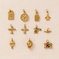 Nouveau Pendentif Avion en Acier Inoxydable Personnalisable DIY 2026 pour Fabrication de Bijoux Colliers Accessoires Vente en Gros