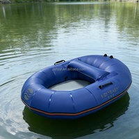 Hailebao Bateau gonflable individuel léger et portable en PVC, Kayak Escargot pour la pêche, les activités nautiques et le camping