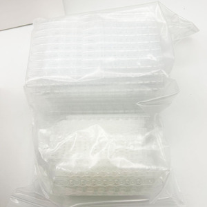 หลอดพลาสติก PCR ABS คุณภาพสูง ขนาด 0.2 มล. แบบ 8 ช่อง พร้อมฝาปิดแบบพลิก ผลิตภัณฑ์พรีเมียมสำหรับใช้กับสารเคมี - Product Image 2