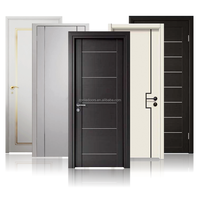 Porte intérieure à prix compétitif Porte en bois design à double porte fiable avec serrure intelligente