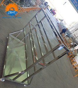 รถเข็นลำเลียงสแตนเลส ZBHT 304 สำหรับขนส่งสัตว์ในโรงฆ่าสัตว์ อุปกรณ์ขนส่งที่ทนทานสำหรับการแปรรูปเนื้อสัตว์ - Product Image 6
