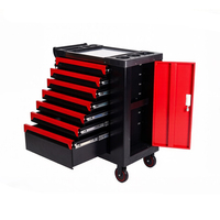 Armoire à outils en fer avec roues, peinture poudrée, personnalisable OEM, pour garage, atelier, réparation automobile, garantie 1 an, serrure à clé, charge maximale 300 kg
