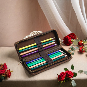 Пенал из натуральной кожи с застежкой-молнией - Product Image 5