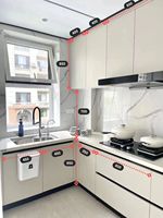 Ensemble complet d'armoires de cuisine moderne de luxe Meubles de rangement personnalisés Conception d'armoire d'îlot de garde-manger Importé en vente