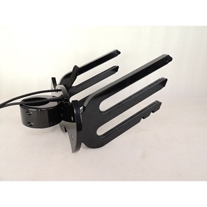 Soporte de aluminio para tablas de esquí acuático, 340x300x210mm, con revestimiento negro, para almacenamiento en embarcaciones. - Product Image 1