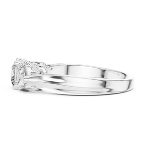 Bague en or 18 carats classique avec diamant de laboratoire HRT de qualité supérieure, taille princesse, pour femme, cadeau de mariage et d'anniversaire - Product Image 2