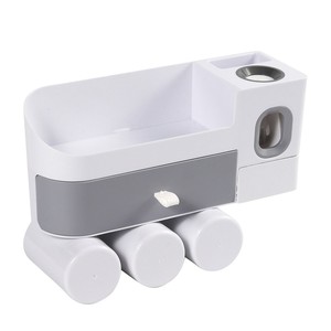 <span class=keywords><strong>Dispensador</strong></span> de <span class=keywords><strong>Pasta</strong></span> Dental de Pared al por Mayor, Exprimidor de Cepillos de <span class=keywords><strong>Dientes</strong></span> y Soporte para Cepillos de <span class=keywords><strong>Dientes</strong></span>, Juego Completo - Product Image 1