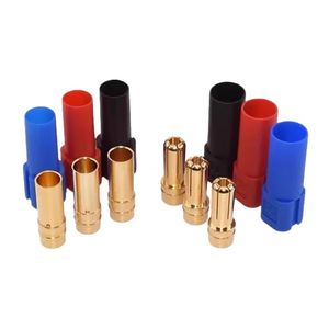 Juego de Conectores de Alta Corriente XT150, 500VDC 60A Macho/Hembra con Conectores Banana de 6mm y Cubiertas Protectoras, Rojo/Azul/Negro - Product Image 3