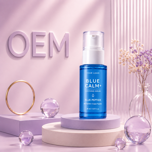 Blue Peptide Soothing <b>Serum</b> Facial Essence Moisturizing Calm Skin Care OEM Private Label - Product Image 4