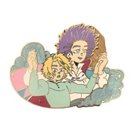 Épinglette en émail nacré de haute qualité, personnalisée, fabriquée en usine, impression sérigraphique anime mignonne, impression UV, épinglette en émail dur