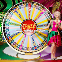 Grande roue de la fortune rotative personnalisée à LED, pour événements de grande envergure, tirage au sort, jeu de carnaval en direct, applicable à l'échelle mondiale
