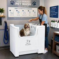 Baignoire clinique vétérinaire de luxe standardisée en acrylique pour animaux de compagnie, à haute marge, pour usage en salle de bain, vente en gros B2B