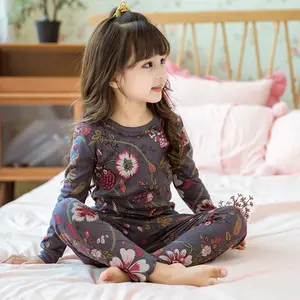 Set piyama anak laki-laki lucu, pakaian tidur piyama katun Pjs anak-anak kartun Musim Semi dan Gugur untuk anak-anak dengan harga murah