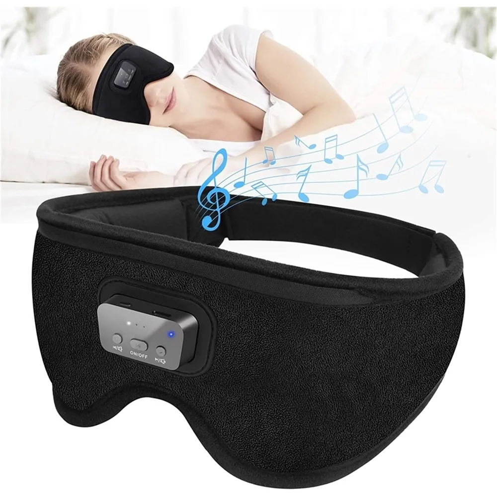 electric custom sleeping eye mask oem odm memory foam night Eye Cover Relaxing Bluetooth 3d eye mask with music