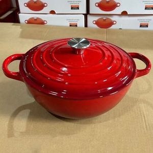 Olla de <span class=keywords><strong>Hierro</strong></span> <span class=keywords><strong>Fundido</strong></span> Premium Health de 26 cm, Antiadherente, Esmaltada, con Doble Asa, Olla de <span class=keywords><strong>Hierro</strong></span> <span class=keywords><strong>Fundido</strong></span> Comercial - Product Image 3