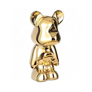 Commercio all'ingrosso di alta qualità popolare oro amore cuore forma di orso in ceramica moneta moneta banca per la vendita - Product Image 4